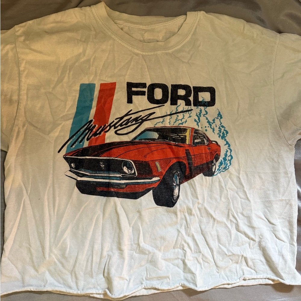 Ford Mustang Graphic Tee - Cream